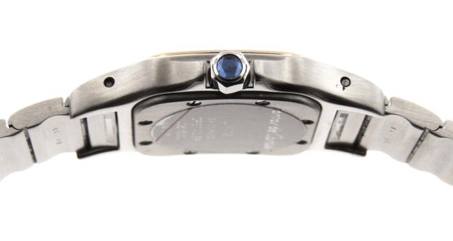 Cartier Off White Mint Ladies Santos Galbee 18k Yellow Gold/Ss 24mm Watch