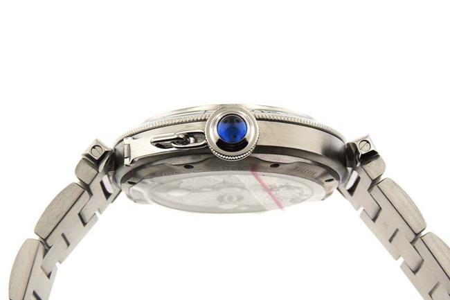 Cartier Silver Box Pasha 2379 Grill Stainless Steel 38mm Date P Watch