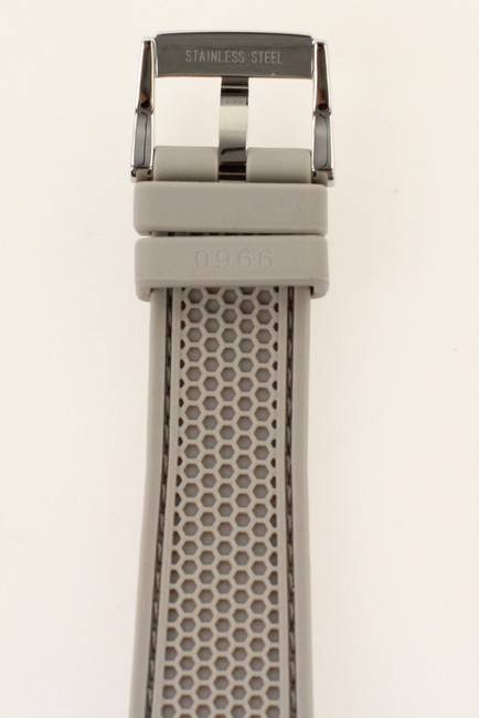 Movado Grey Bold Silver Dial Silicone Watch