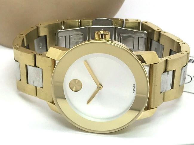 Movado Yellow Gold & Silver 3600129 Two Tone 36mm Womens Swiss Quartz Watch