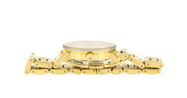Movado Gold Stainless Crystal Dot Midsize 3600104 Watch