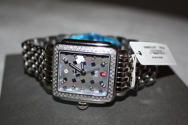 Michele Grey Mosaic Deco Diamond Diamond Dial Mw06t01a1977 Watch