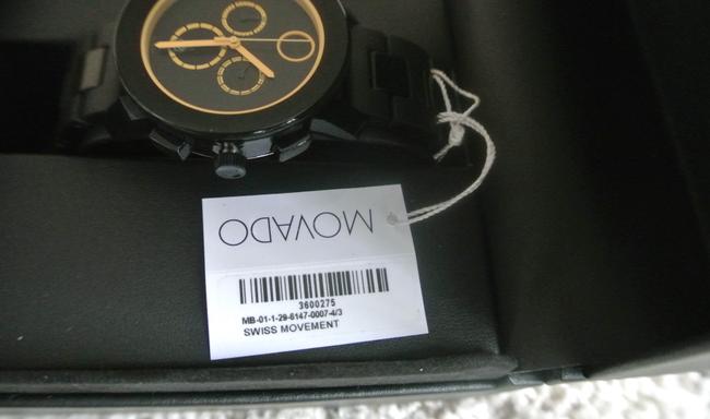 Movado Black Bold Dial Chronograph Mens Watch