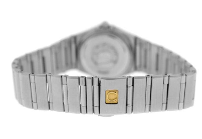 Omega Silver Constellation Ladies 1460.75 Steel Mop Diamond Quartz 22mm Watch