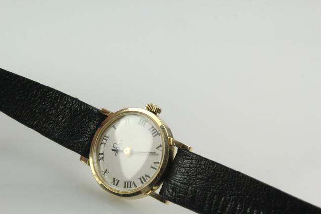 Omega Gold Round Face Watch