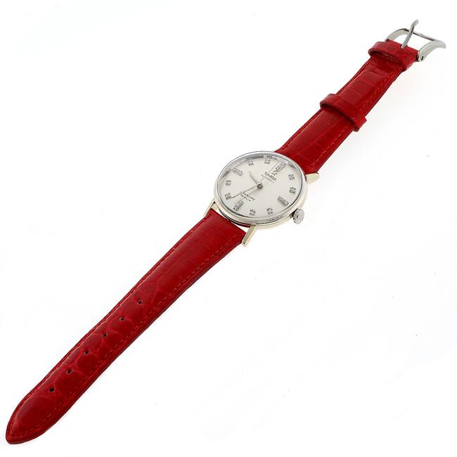 Omega W Seamaster Deville 34mm W/Silver Diamond Dial Watch