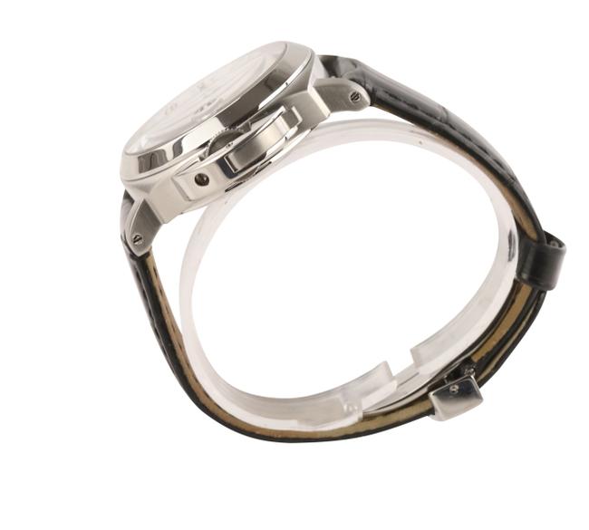 Panerai Luminor Marina with a Black Leather Band and White Dial