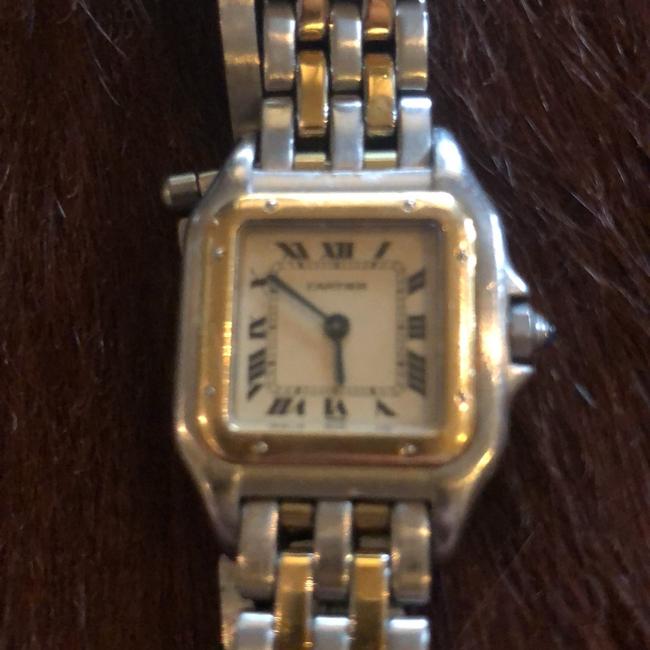 Cartier Gold Silver Ivory Panth¨¨re De 18k and Ss Watch