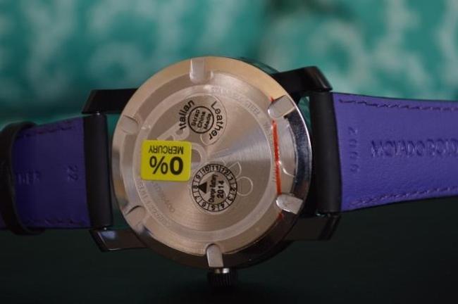 Movado Black Bold Pink Museum Dot Wristwatch Watch