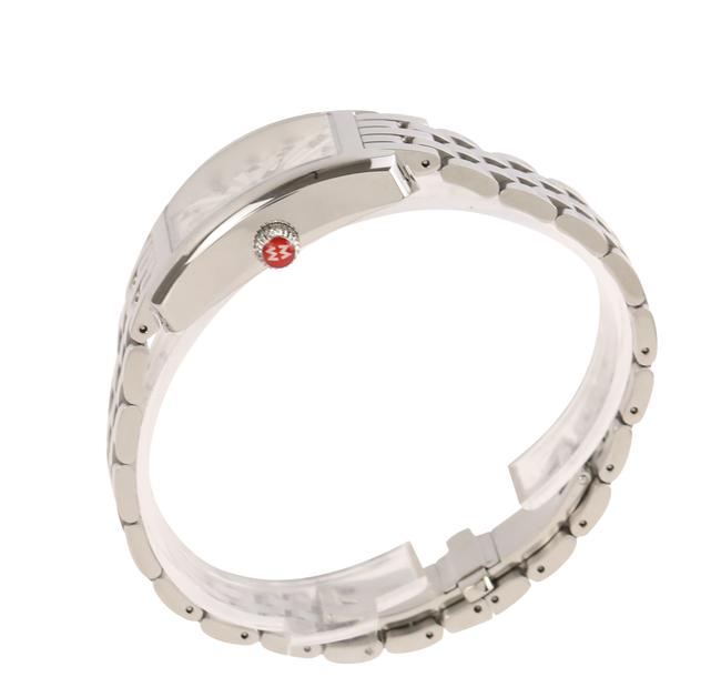 Michele Silver Urban Mini Diamond Dial Watch