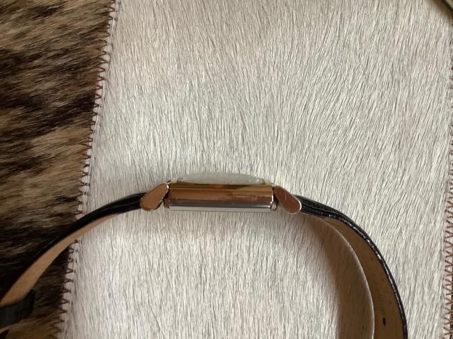 Hamilton Silver Case with Black Strap Circa 1930s Vintage Watch