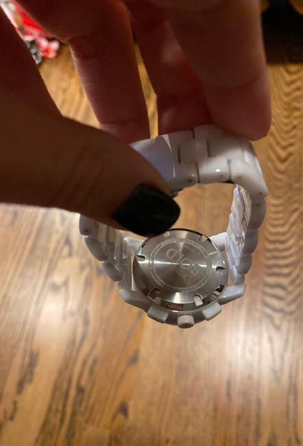 Movado White/Gold Quartz Movement Dial Ladies Watch