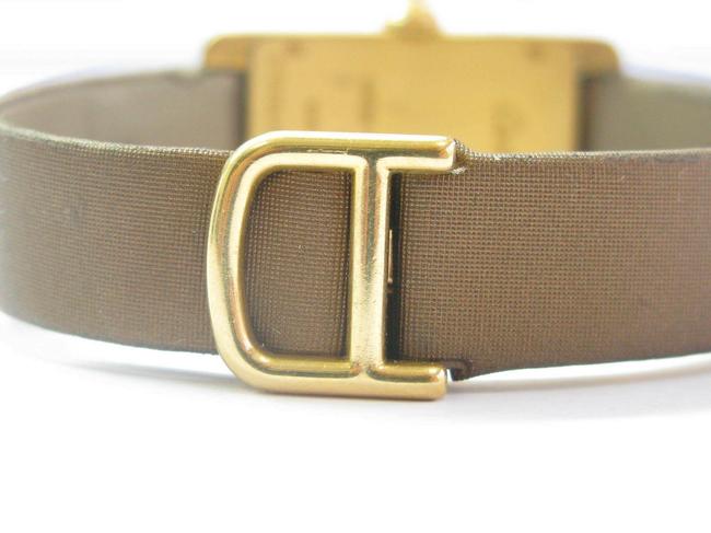Cartier Yellow Gold 2482 Boutique Edition Tank Factory Champagne Cognac D Watch