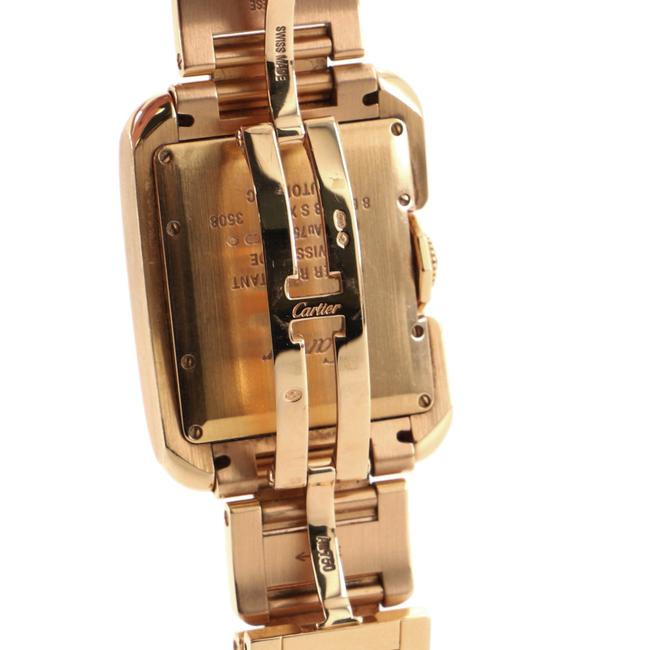 Cartier Silver Tank Anglaise Rose Gold 30 Watch