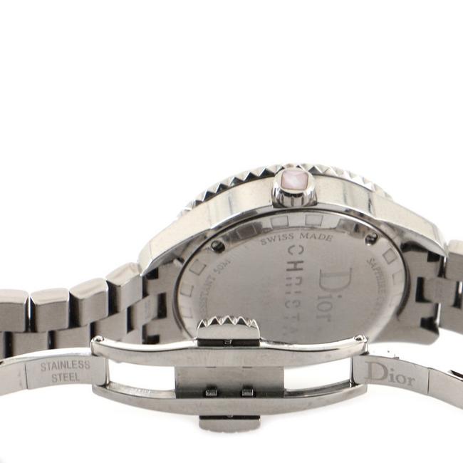 Dior White Quartz Stainless Steel and Mother Of Pearl with Diamond Watch
