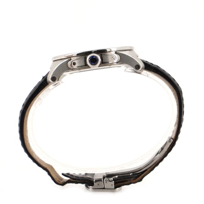 Cartier Silver Calibre De Stainless Steel and Alligator 42 Watch