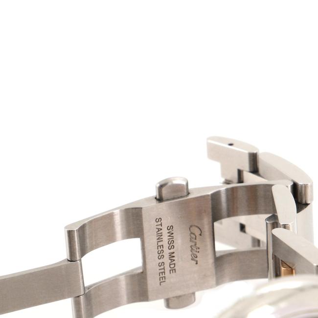 Cartier Brown Ballon Bleu De Stainless Steel and Rose Gold Watch