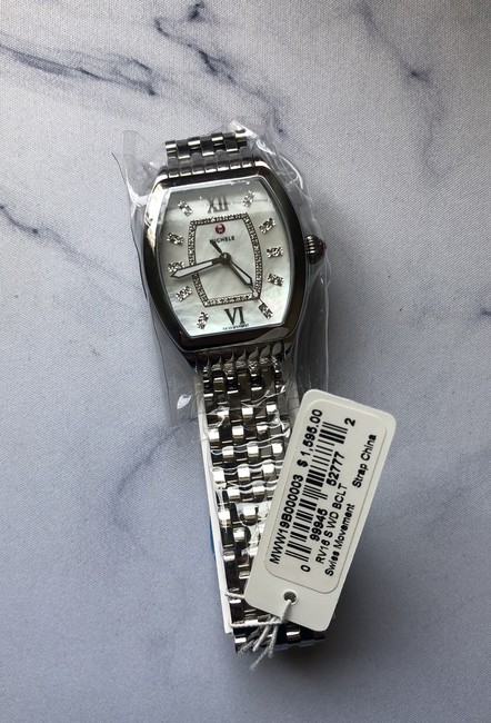 Michele Stainless Steel Womens Relev¨¦ Diamond Dial Mww19b000003 Watch