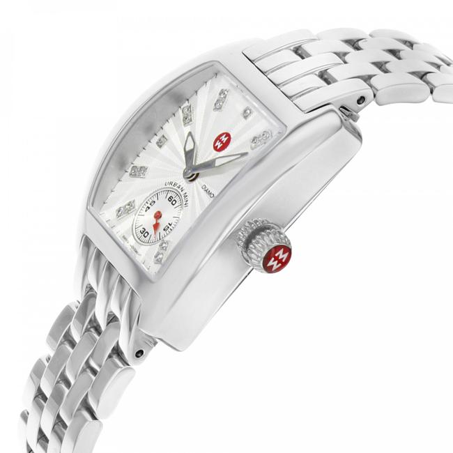 Michele Silver Urban Mini Stainless Diamond Dial Mww02a000502 Watch