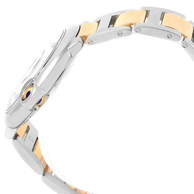 Cartier Silver Box Ballon Bleu Steel Yellow Gold Mens W69009z3 Papers Watch