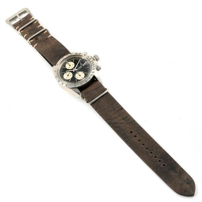 Tudor Black Big Chronograph Dial Steel Vintage Mens 94300 Watch
