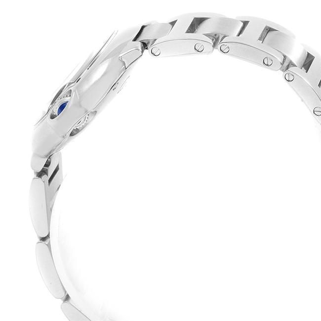 Cartier Silver Ballon Blue 29 Dial Blue Hands Ladies W69010z4 Watch