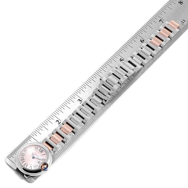 Cartier Pink Mother Of Pearl Box Ballon Bleu Rose Gold Steel Mop Ladies W6920034 Watch