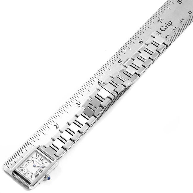 Cartier Silver Tank Solo Dial Small Steel Ladies W5200013 Watch
