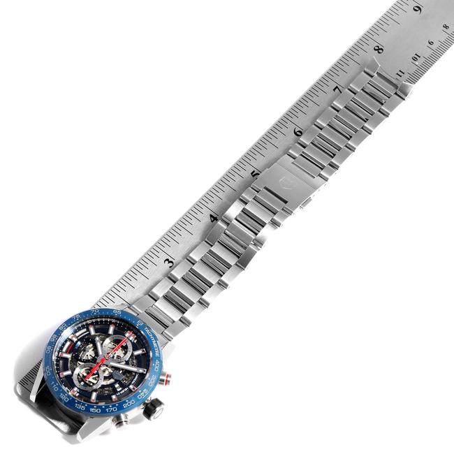 TAG Heuer Blue Skeleton Box Carrera Dial Chronograph Car201t Watch