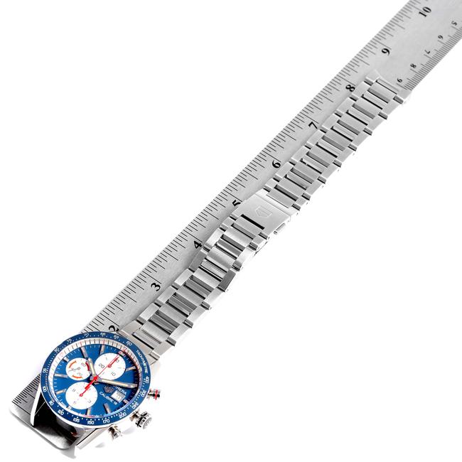 TAG Heuer Blue Carrera Calibre 16 Chronograph Steel Mens Cv201ar Watch