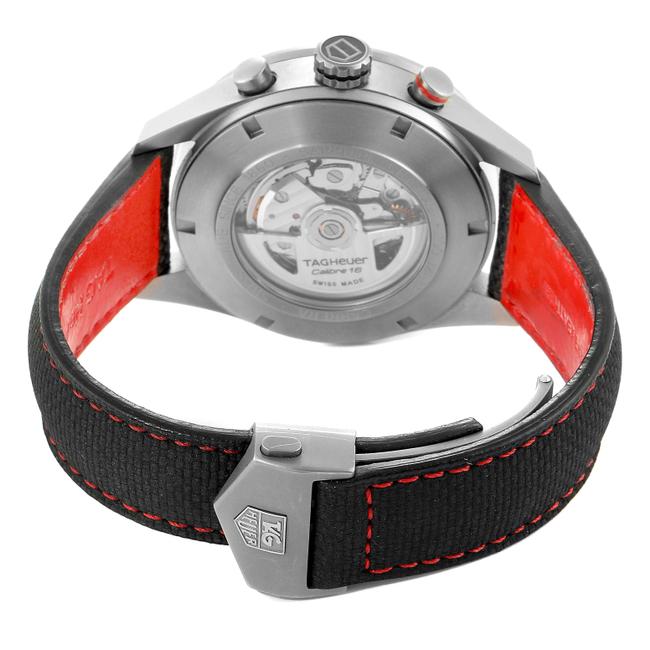 TAG Heuer Black Carbon Fiber Box Carrera Calibre 16 Titanium Day Date Mens Cv2a80 Watch