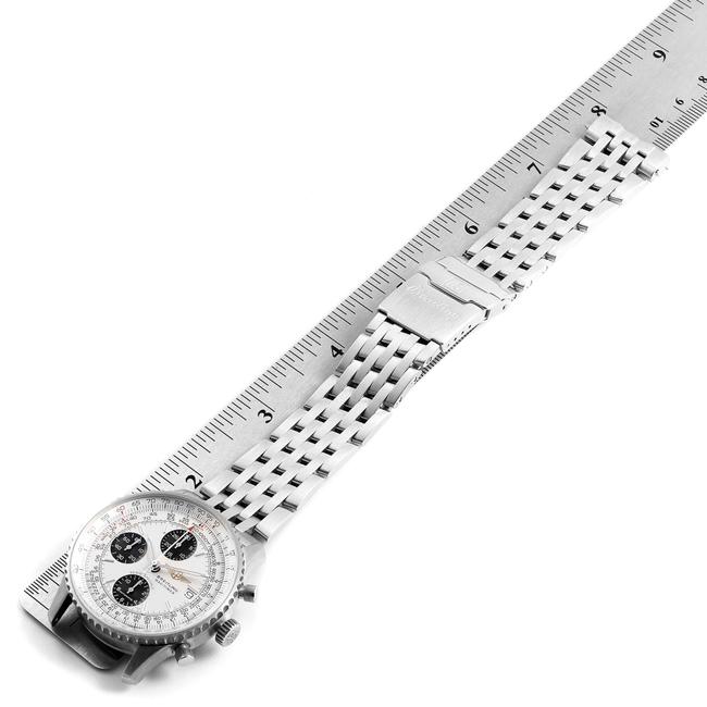 Breitling Silvered Box Navitimer Fighter Panda Dial Steel A13330 Ppaers Watch