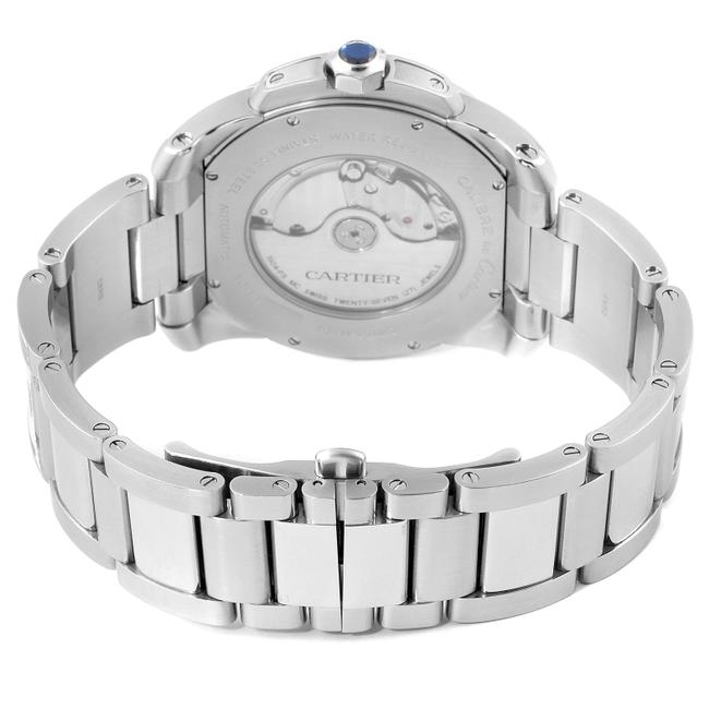 Cartier Silver Box Calibre De Dial Steel Mens W7100015 Watch