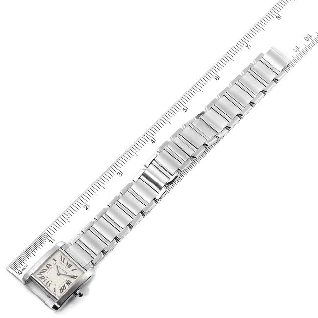Cartier Silver Tank Francaise Midsize Dial Steel Ladies Wsta0005 Watch
