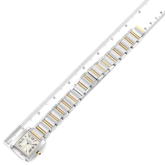 Cartier Silver Tank Francaise Steel Yellow Gold Large Unisex W51005q4 Watch