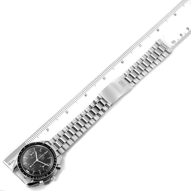 Omega Black Speedmaster Reduced Hesalite Crystal Mens Watch
