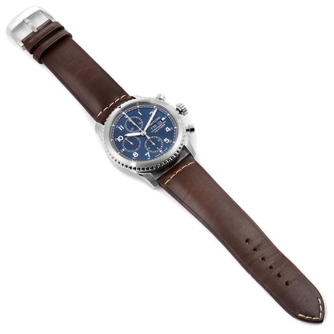 Breitling Blue Navitimer Dial Chronograph Steel Mens A13314 Watch