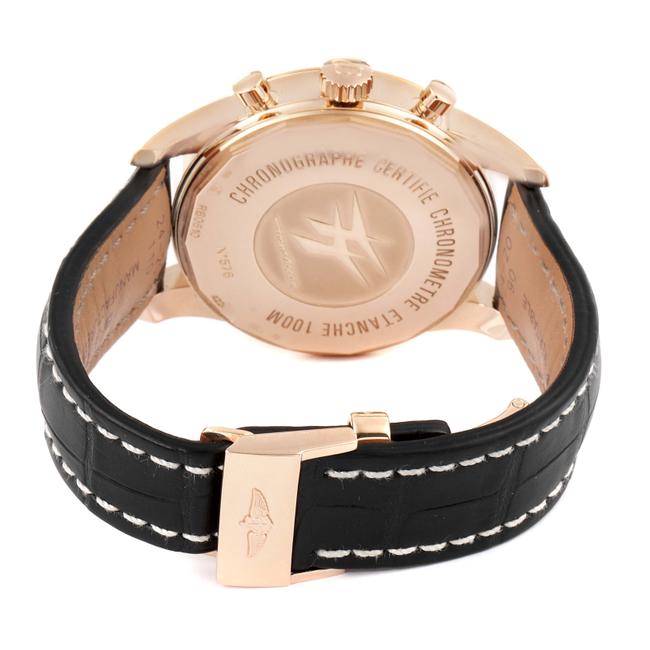 Breitling Black Box Transocean Chronograph Unitime Rose Gold Rb0510 Watch