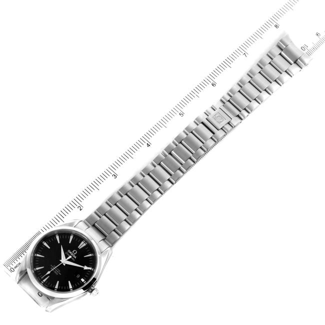Omega Black Seamaster Aqua Terra Dial Steel Mens 2503.50.00 Card Watch
