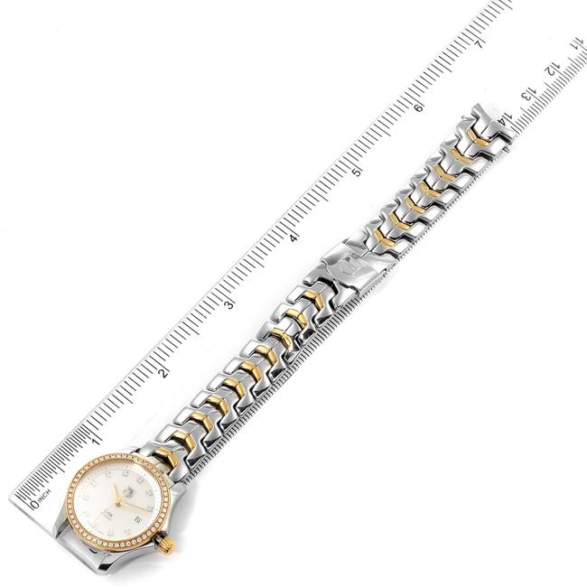 TAG Heuer Mother Of Pearl Link Mop Steel Yellow Gold Diamond Ladies Wjf1354 Watch