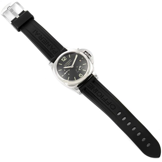 Panerai Black Box Luminor 1950 Power Reserve 3 Day Gmt Pam00537 Papers Watch