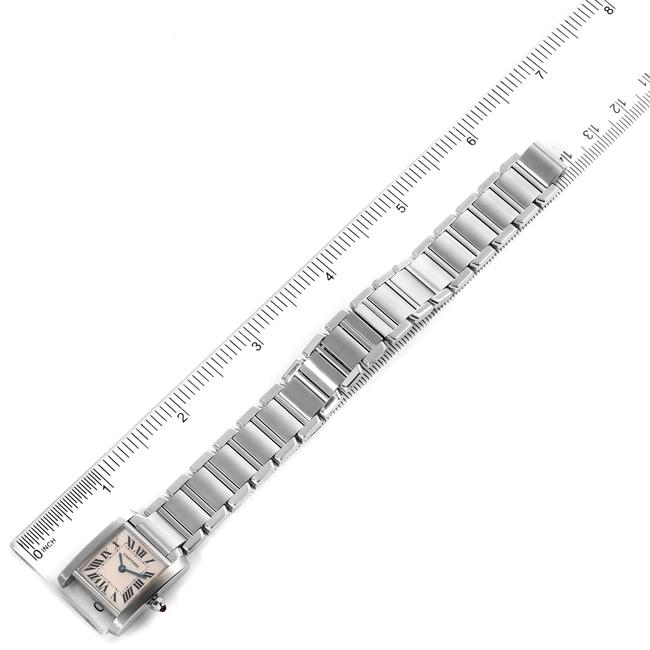 Cartier Pink Mother Of Pearl Francaise Steel Ladies W51028q Watch