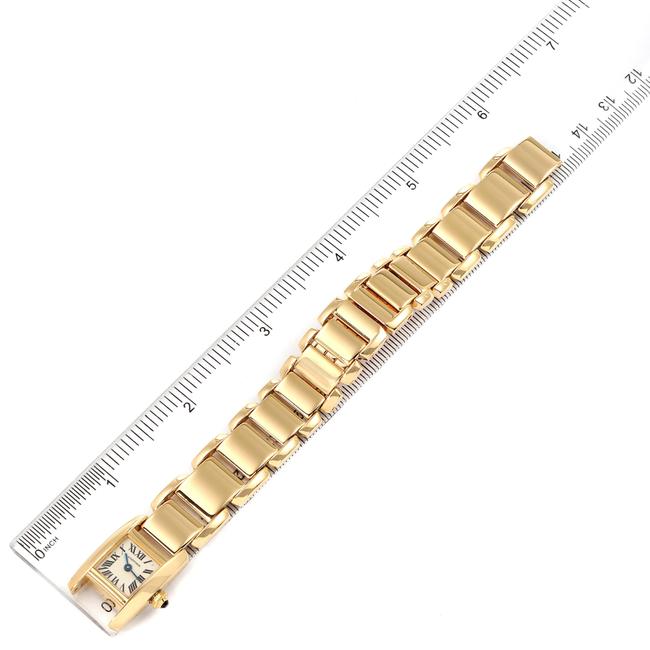 Cartier Silver Box Tankissime Small Yellow Gold Ladies W650048h Papers Watch