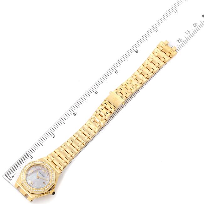 Audemars Piguet Mother Of Pearl Royal Oak Offshore Yellow Gold Diamond 67151ba Watch