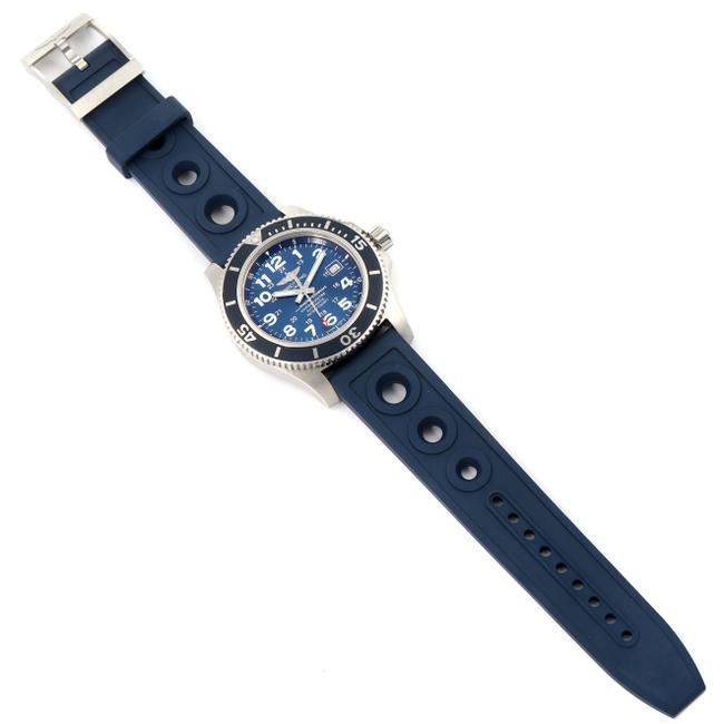 Breitling Gun Blue Superocean Ii 44 Dial Steel Mens A17392 Watch