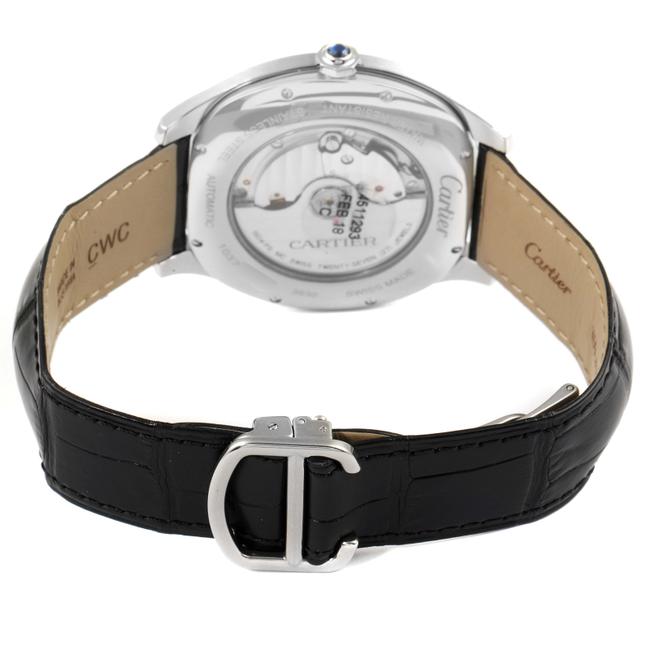 Cartier Black Box Drive De Dial Steel Mens Wsnm0009 Watch
