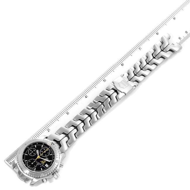 TAG Heuer Black Box Link Steel Dial Chronograph Mens Ct2115 Card Watch
