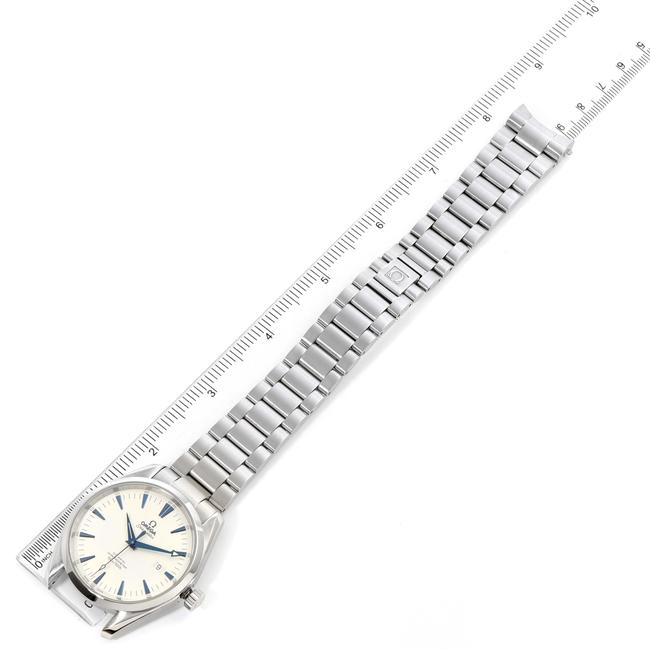 Omega Silver Seamaster Aqua Terra Blue Hands Steel Mens 2502.33.00 Watch