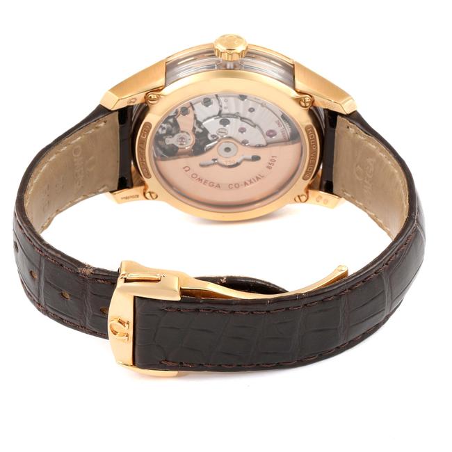 Omega Brown Deville Hour Vision 18k Rose Gold 431.63.41.21.13.001 Watch