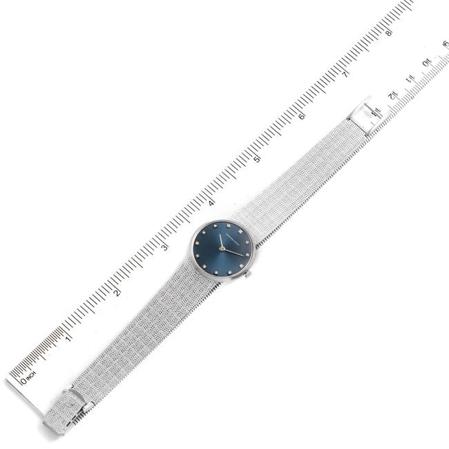 Audemars Piguet Blue White Gold Diamond Dial Cocktail Ladies Watch